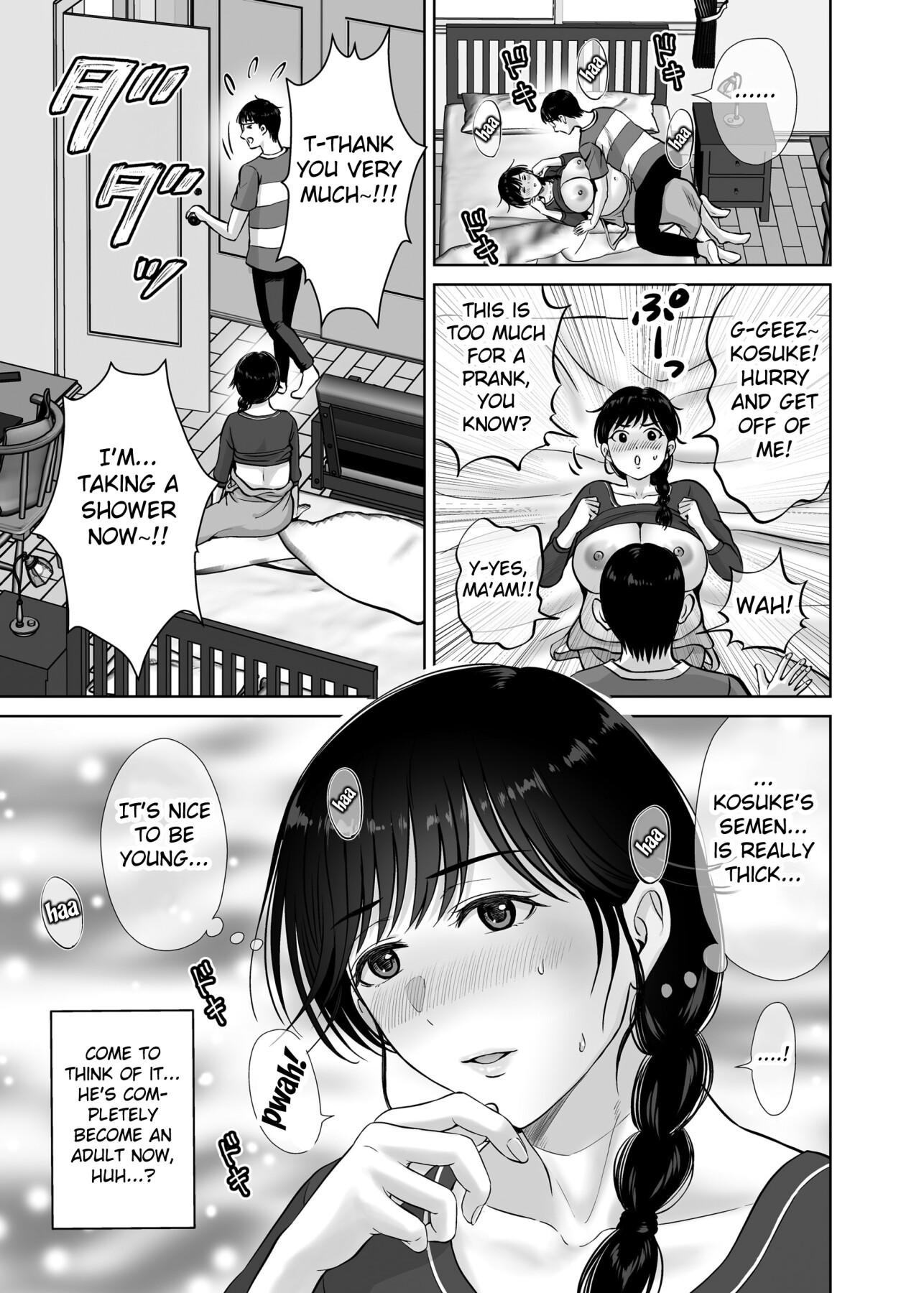 Hentai Manga Comic-The story of how my busty mother cums over and over again with an old man's raw dick right in front of me 2-Read-46